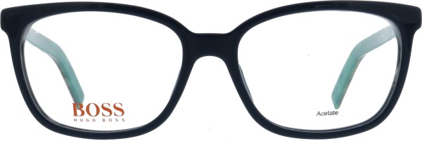 Tolle Kunststoffbrille für Damen von der Marke BOSS Orange in der Farbe blau