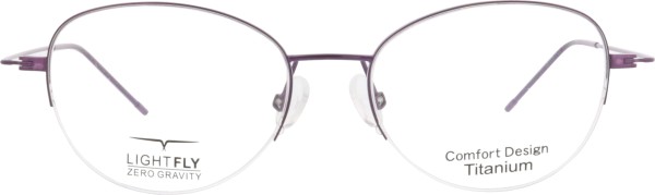 Wunderschöne leichte Titanbrille für Damen in der Farbe lila