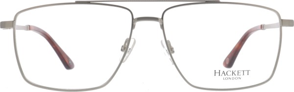Schöne große Herrenbrille aus Kunststoff von der Marke Hackett London in der Farbe silber