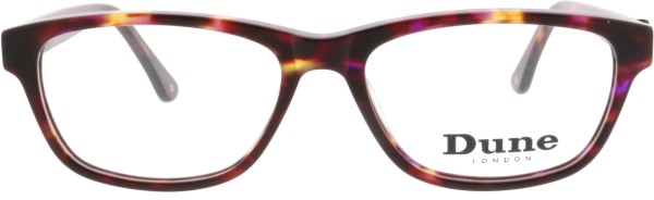 Moderne Damenbrille von der Marke Dune London in der Farbe lila