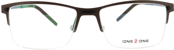 Herren Halbrandbrille von One 2 One in der Farbe braun