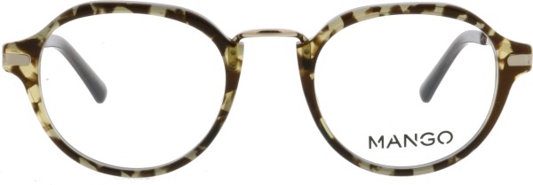 tolle trendige Damenbrille von Mango in den Farben schwarz und goldd 190323
