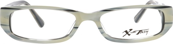 Kleine Kunststoffbrille für Damen in der Farbe schwarz weiß