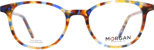 Farbenfrohe kleine Kunststoffbrille für Damen von der Marke Morgan