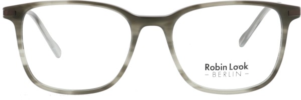Klassische Kunststoffbrille für Damen und Herren aus der Robin Look Kollektion in grau