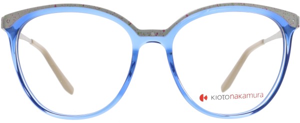 Farbenfrohe Kunststoffbrille für Damen von der Marke Kiotonakamura in blau