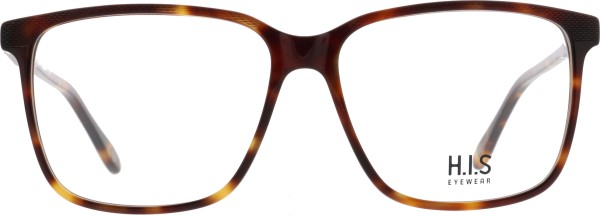 Schöne große Kunststoffbrille für Herren von der Marke HIS in der Farbe braun