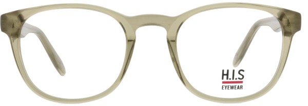 Tolle runde Brille von der Marke HIS für Damen und Herren in der Farbe grau transparent
