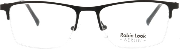Klassische Halbrandbrille aus der Robin Look Kollektion für Damen in schwarz