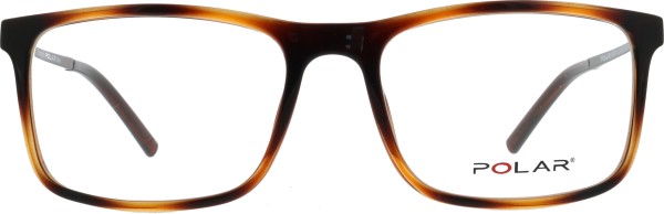Große hochwertige Kunststoffbrille für Herren von der Marke Polar in braun