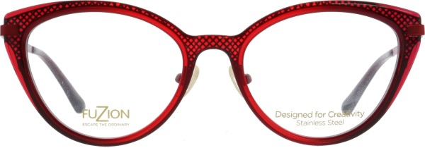 Hochwertige Brille für Damen von der Marke Fuzion in der Farbe rot