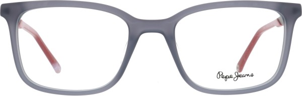 Trendige rechteckige Kunststoffbrille von der Marke Pepe Jeans