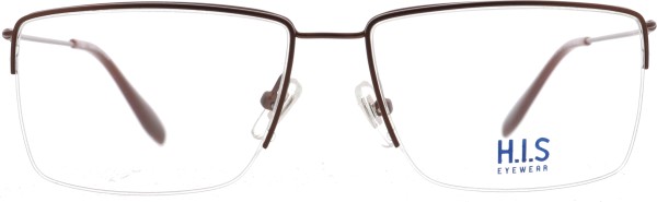 Schöne leichte Nylorbrillle für Herren von der Marke HIS in der Farbe braun