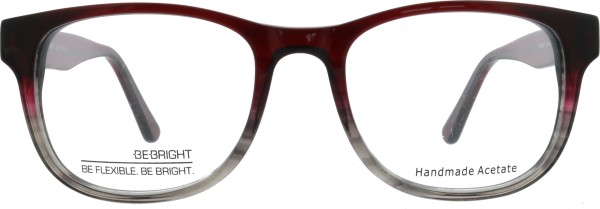 Klassische Damenbrille aus Kunststoff in einem schönen Farbverlauf von rot zu grau
