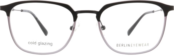 Schicke Herrenbrille im sportlichen Design von der Marke Berlin Eyewear in den Farben grau schwarz