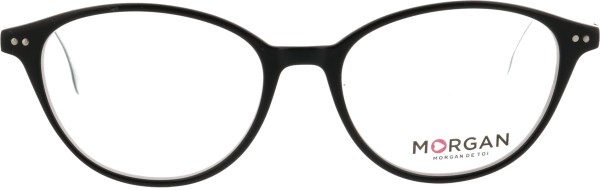 Außergewöhnliche Damenbrille von der Marke Morgan in den Farben schwarz und weiß
