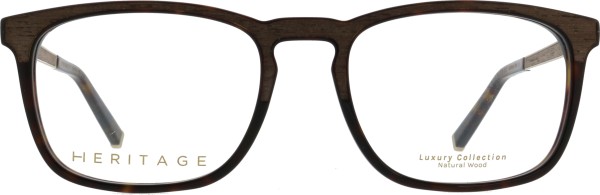 Hochwertige Acetatbrille von der Marke Heritage für Herren in der Farbe braun