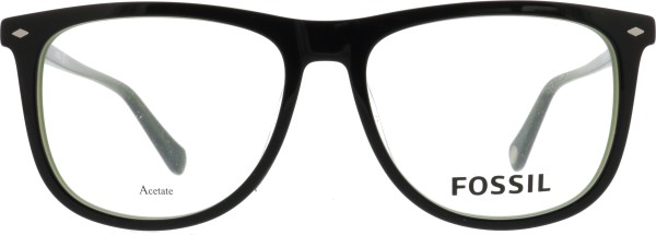 Große markante Kunststoffbrille für Herren von der Marke Fossil in schwarz
