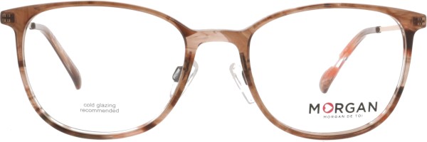 Dezente, dennoch klassische Damenbrille von der Marke Morgan in der Farbe braun