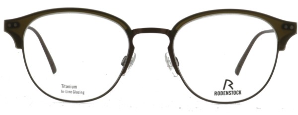 Tolle runde Titanbrille für Damen aus dem Hause Rodenstock in der Farbe braun