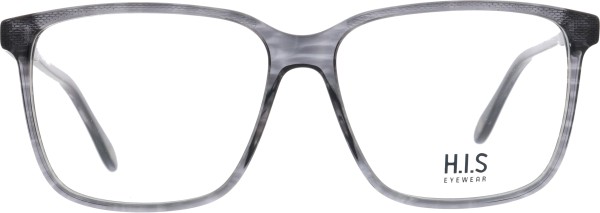 Schöne große Kunststoffbrille für Herren von der Marke HIS in der Farbe grau