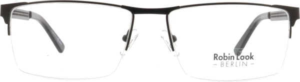 Große Halbrandbrille für Herren aus der Robin Look Kollektion in schwarz