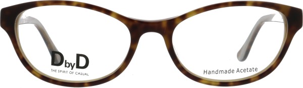Hübsche kleine Kunststoffbrille für Damen in der Farbe rot von der Marke DbyD