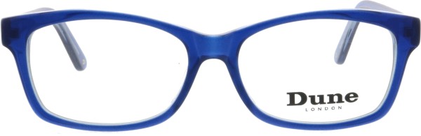 Hübsche Damenbrille von der Marke Dune London in einem satten Blau