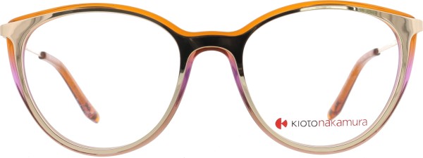 Besondere Brille für Damen in einer Schmetterlingsform in der Farbe gold