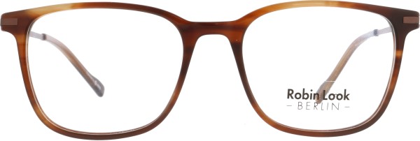 Klassische Kunststoffbrille für Damen und Herren aus der Robin Look Kollektion in braun