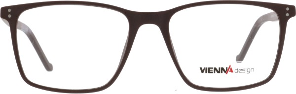 Klassische Brille für Herren aus Kunststoff in der Farbe braun matt