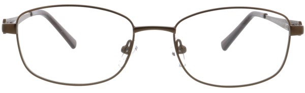 Schlichte Damenbrille aus Metall von der Marke Opticunion in der Farbe braun