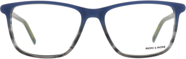 Klassische Damenbrille in Schmetterlingsform und mattblauer Farbe