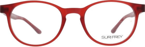 Modische Kunststoffbrille für Damen und Herren von der Marke Suri Frey in der Farbe rot