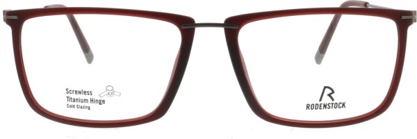 Wunderbar leichte Herrenbrille von Rodenstock aus Titan in der Farbe rot - 7071-D