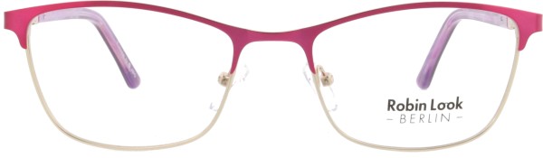 Auffällige Damenbrille aus Metall aus der Robin Look Kollektion in den Farben pink und lila