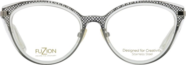 Hochwertige Brille für Damen von der Marke Fuzion in der Farbe silber