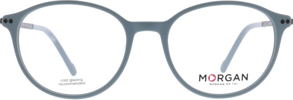 Farbenfrohe graublaue Brille aus Kunststoff für Damen von der Marke Morgan