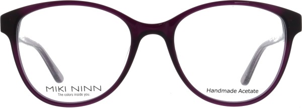 Topmodische Kunststoffbrille für Damen von der Marke Miki Ninn in der Farbe lila