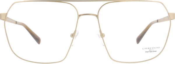 Große Brille für große Männern von der Marke Liebeskind Berlin in der Farbe gold