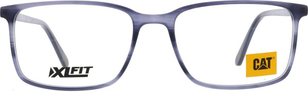 Hochwertige große Kunststoffbrille für Herren von der Marke Caterpillar in der Farbe blaugrau