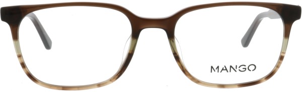 Elegante klassische Kunststoffbrille von Mango für Damen und Herren in braun