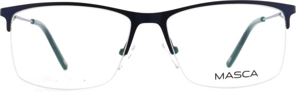 Klassische Halbrandbrille für Herren von der Marke Masca in der Farbe blau