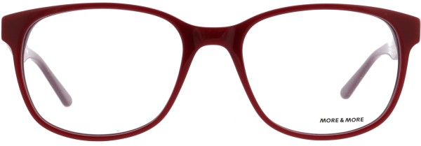 Klassische Damenbrille von der Marke More&More in der Farbe rot