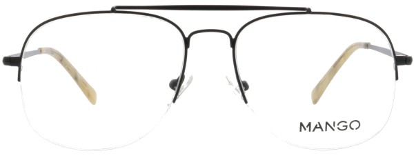 Trendige Retro Pilotenbrille von Mango für Herren in der Farbe schwarz