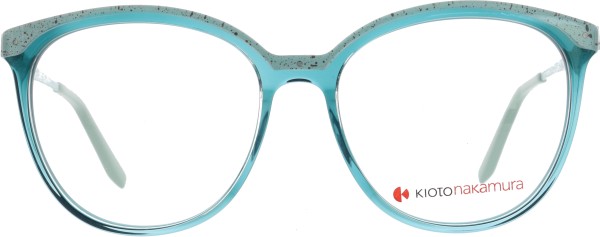 Farbenfrohe Kunststoffbrille für Damen von der Marke Kiotonakamura in türkis
