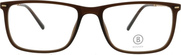 Klassische Kunststoffbrille von der Marke Bogner für Herren in der Farbe braun