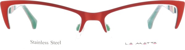Auffällig poppige Brille für Damen von der Marke La Matta in den Farbe rot