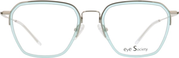 Coole trendige Kunststoffbrille für Damen in der Farbe mint
