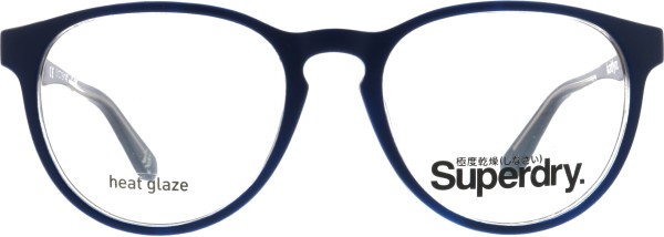 Klassische Kunststoffbrille von der Marke Superdry für Damen in der Farbe blau